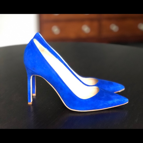 Manolo Blahnik Shoes - Manolo Blahnik BB Cobalt Blue Suede Pump